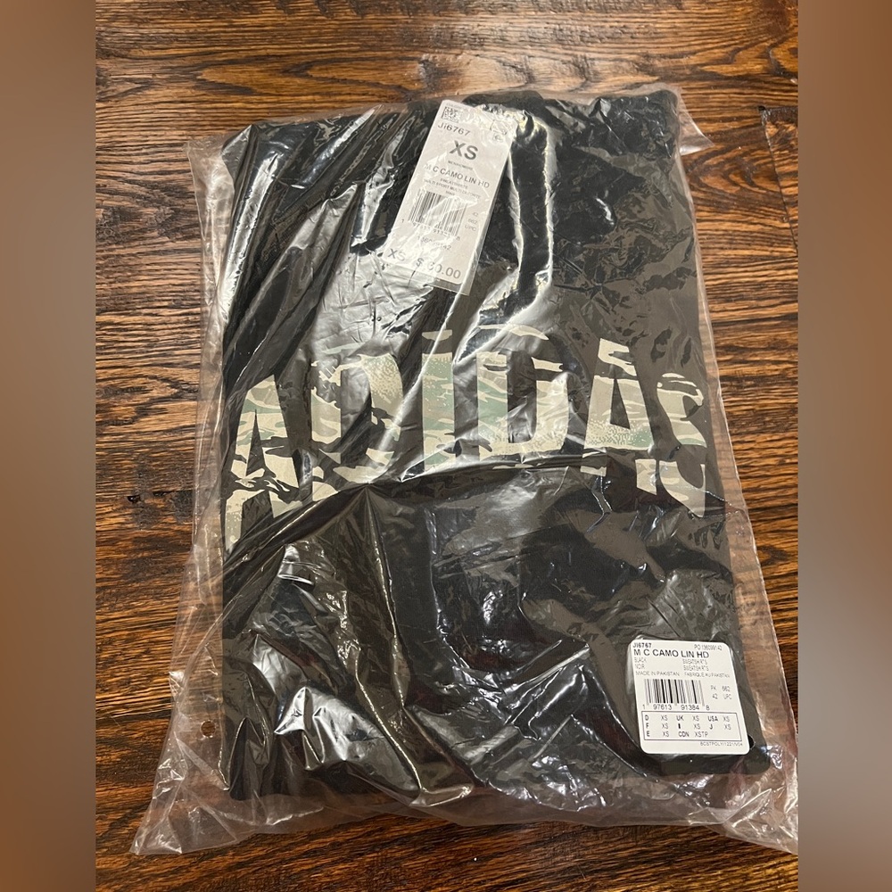 Adidas Black and White Logo Tee
